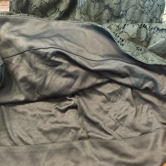 Vince Camuto Dark Green Lace Long Sleeve Dress - Picture 5 of 7